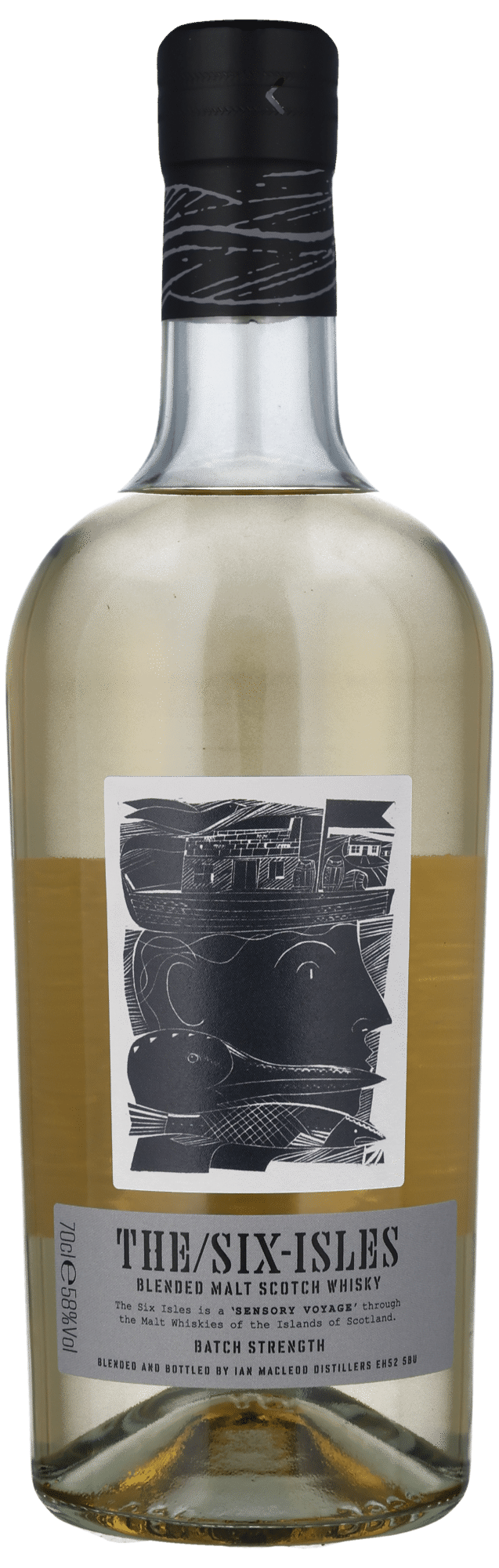 SIX ISLES BATCH STRENGTH 58% BLENDED MALT SCOTCH WHISKY Ian Macleod Distillers