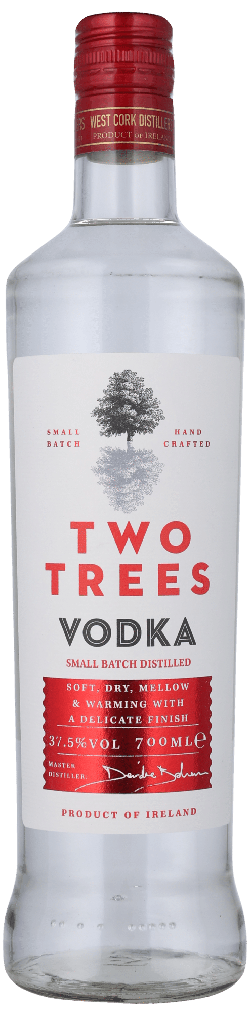 TWO TREES VODKA 37,5% Irish Vodka, West Cork Distillers