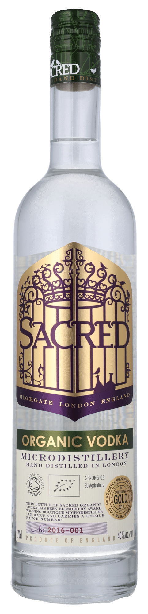 SACRED VODKA 40% ØKO Sacred Spirits