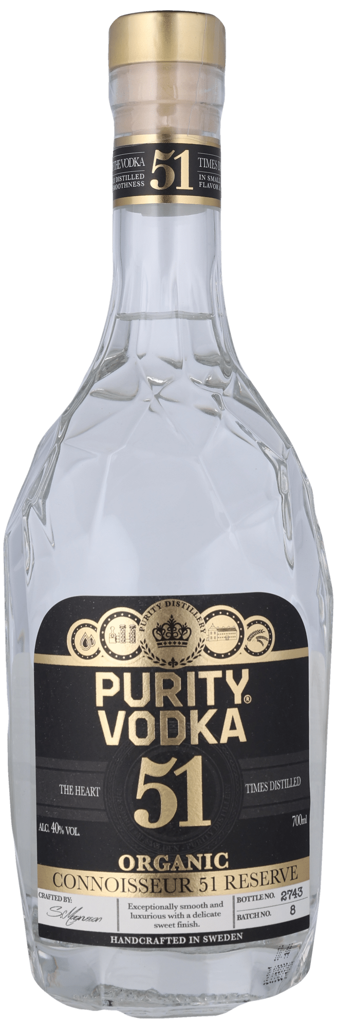 PURITY VODKA 51 40% ØKO Vodka