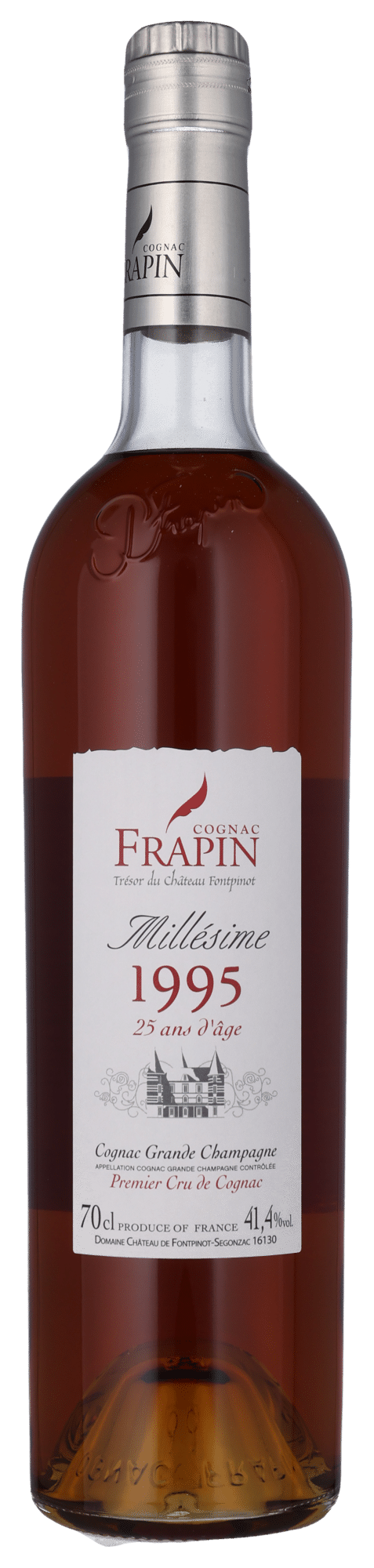 FRAPIN MILLÉSIME 1995 25 ANS 41,4% Grande Champ.1er Cru, Cognac Frapin