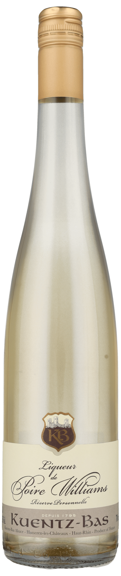 LIQUEUR POIRE WILLIAM 35% Alsace, Kuentz-Bas